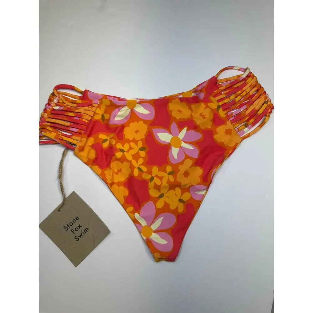 Stone Fox Swim Size M Simone bikini Bottom Lei Lei Beach Cruise Resort